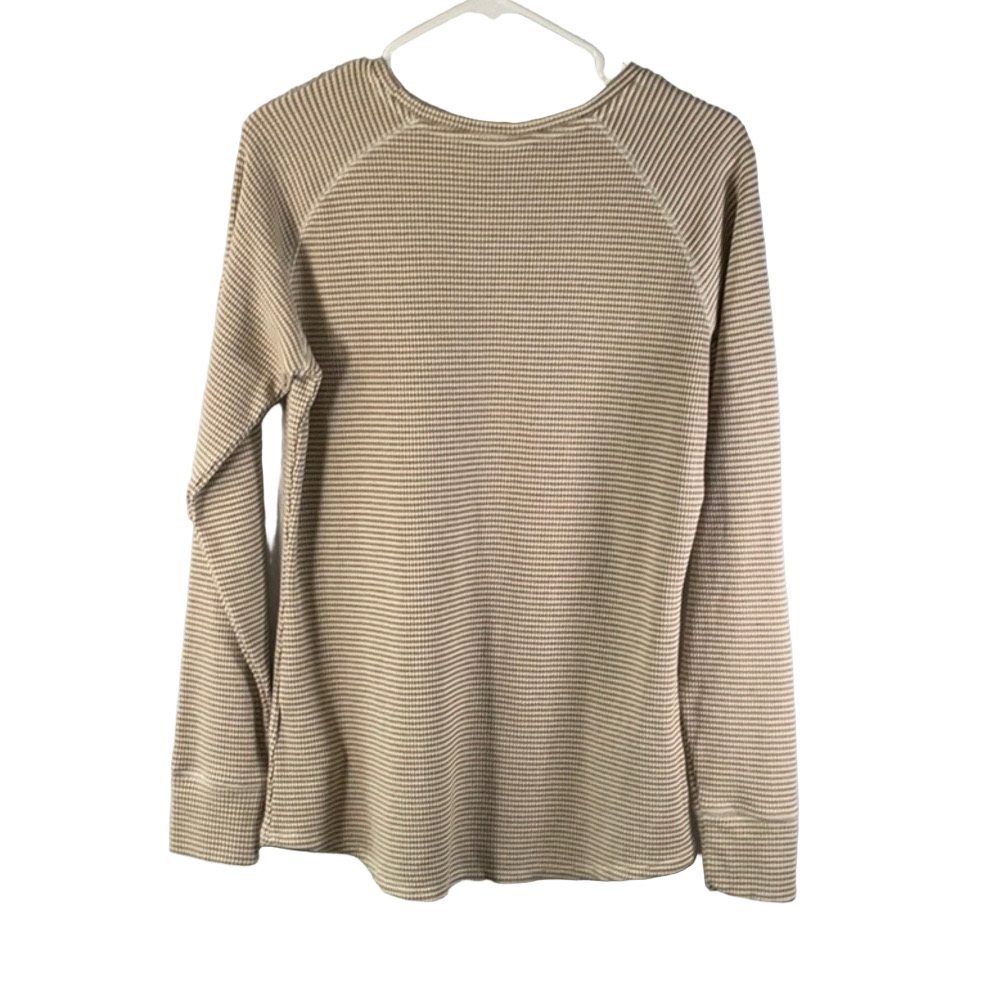 Columbia Cream & Tan Waffle Knit Top - Picture 3 of 7